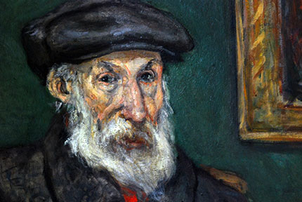 Un ritratto del pittore al Musée Renoir 