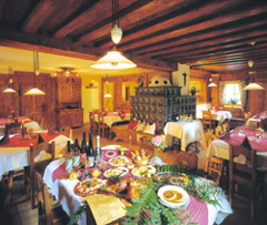 Interno di un ristorante di Kitzbühel