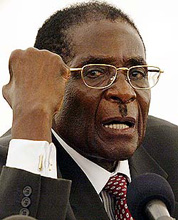 Il presidente-dittatore Robert Mugabe