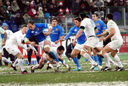 Una fase dell'ultimo Italia-Inghilterra allo Stadio Olimpico di Roma