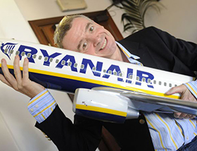 Michael O'Leary, l'amministratore delegato di Ryanair (Foto by ANSA/DANILO SCHIAVELLA)
