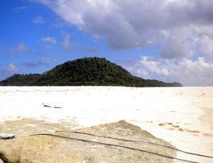 La sagoma dell'isola di Run