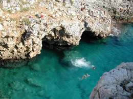 Costa rocciosa in Salento