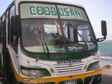 Un autobus pubblico di San Andrès