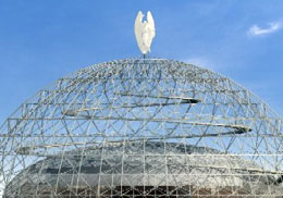 La cupola dell'Ospedale San Raffaele di Milano 