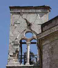 Quel che resta della Basilica di San Bernardino