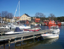Qui si vede Sandhamn, un altro dei luoghi del romanzo