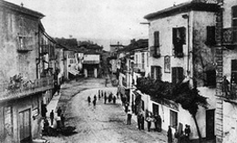 Santo Stefano Belbo in una cartolina di inizio '900