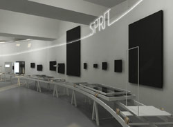 Rendering dell'allestimento (di Scandurrastudio)