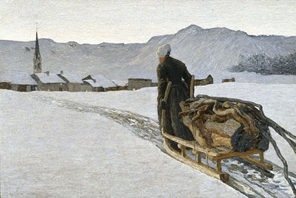 Segantini, Ritorno dal bosco, 1890. St. Moritz, Museo Segantini, deposito della Fondazione Otto Fischbacher - Giovanni Segantini 
