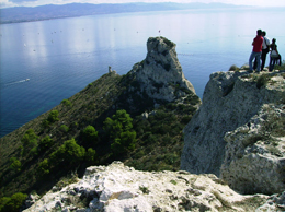 Vista panoramica dalla Sella del Diavolo