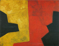 Serge Poliakoff, Composition noir rouge jaune, 1957-63