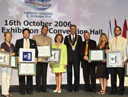 I vincitori alla premiazione SWC Eco Tourism il 16 ottobre 2006