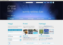 L'homepage del portale