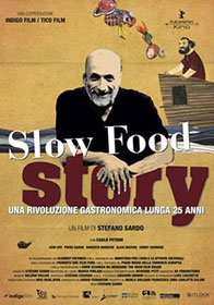 La locandina del film sulla storia di Slow Food