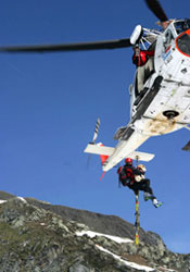 Soccorso alpino in azione (Foto Cnsas)