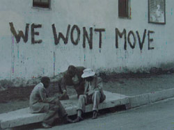 Un murales del quartiere di Soweto. Foto esposta al museo di H.P.