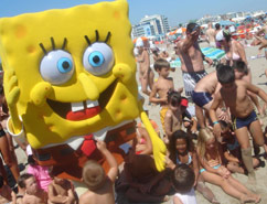 Spongebob sulla spiaggia