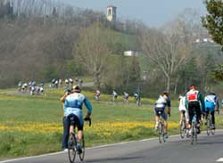 Gli appassionati della bicicletta a Cervia