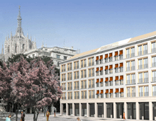 La facciata dello Starhotels Rosa (rendering)