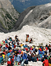 Il concerto di Cecilia Chailly alle Pale di San Martino. Foto di Raoul Jacometti