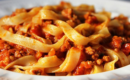 Tagliatelle alla bolognese