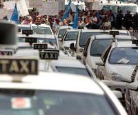 Taxisti in sciopero