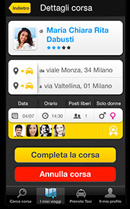 L'App per condividere un taxi