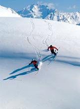 Telemark skiing