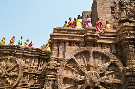 Il Tempio del Sole nella città di Konark, nello stato di Orissa. Foto: Angela Prati