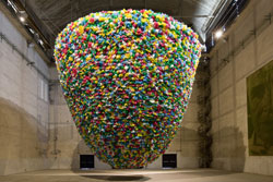 Pascale Marthine Tayou
Plastic Bags, 2001-2011.  Courtesy Fondazione Hangar Bicocca. Copyright Agostino Osio