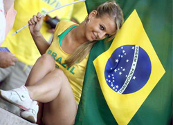 Una tifosa brasiliana
