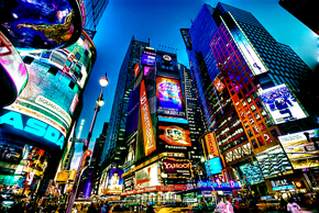 Times Square, NYC. Credit Francisco Diez/Wikipedia 