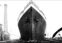 Il celebre Titanic in una foto dell'epoca