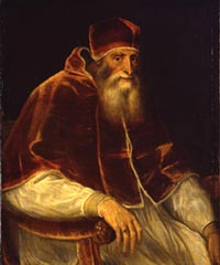 Tiziano Vecellio, Ritratto di Paolo III
