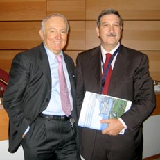 Norberto Tonini, presidente Ufficio Iternazionale del Turismo Sociale e Ivano Barberini, presidente Alleanza Cooperativa Internazionale