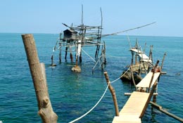 Trabocco, piattaforma per la pesca