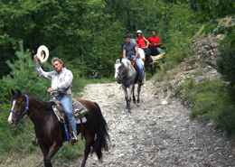 A cavallo sulla Via Francigena