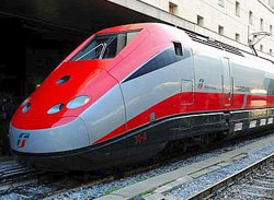 Treno Frecciarossa alla stazione Termini di Roma