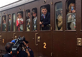 Durante le conferenza stampa dell'11 aprile