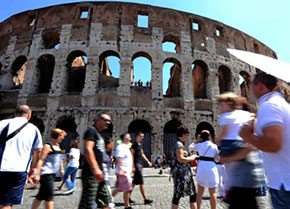 Turisti a Roma