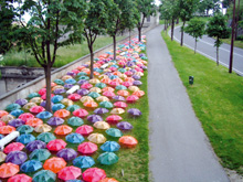 Wandelhalle, 2007. Intervento site specific esterno, Monaco
