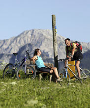 cicloturismo Un attimo di riposo prima di ripartire