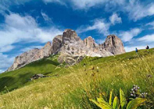 Pass "panoramico" in Val di Fassa