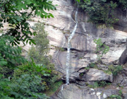 Un rivolo d'acqua tra le rocce