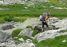 La passeggiata verso il piano di Zocca