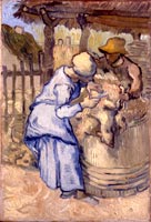 Il Tosatore di pecore, Van Gogh