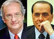 Walter Veltroni e Silvio Berlusconi