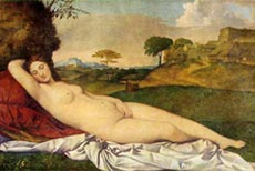 La Venere dormiente di Giorgione (1910)