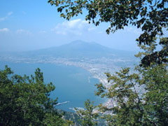 Il Vesuvio dal Monte Faito